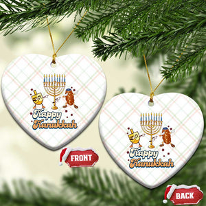 Funny Hanukkah Ceramic Ornament Dab Dreidel Menorah Challah Gift TS12 Print Your Wear