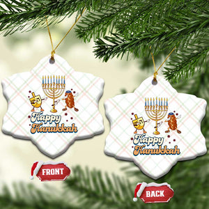 Funny Hanukkah Ceramic Ornament Dab Dreidel Menorah Challah Gift TS12 Print Your Wear