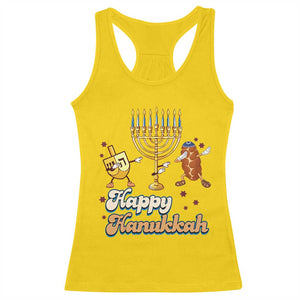 Funny Hanukkah Racerback Tank Top Dab Dreidel Menorah Challah Gift TS12 Daisy Print Your Wear