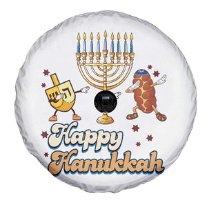 Funny Hanukkah Spare Tire Cover Dab Dreidel Menorah Challah Gift - Print Your Wear