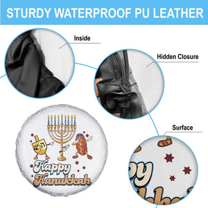 Funny Hanukkah Spare Tire Cover Dab Dreidel Menorah Challah Gift - Print Your Wear