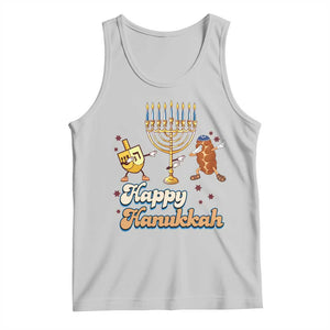 Funny Hanukkah Tank Top Dab Dreidel Menorah Challah Gift TS12 Ash Print Your Wear