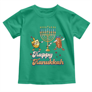Funny Hanukkah Toddler T Shirt Dab Dreidel Menorah Challah Gift TS12 Irish Green Print Your Wear