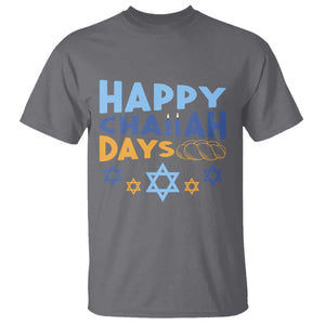 Happy Challah Days T Shirt Hanukkah Holiday Gift TS12 Charcoal Print Your Wear