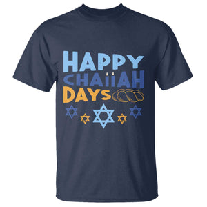 Happy Challah Days T Shirt Hanukkah Holiday Gift TS12 Navy Print Your Wear