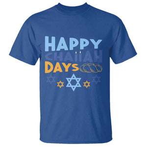 Happy Challah Days T Shirt Hanukkah Holiday Gift TS12 Royal Blue Print Your Wear