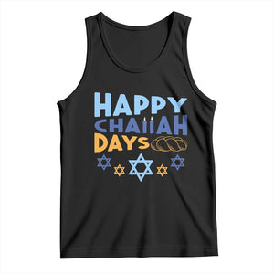 Happy Challah Days Tank Top Hanukkah Holiday Gift TS12 Black Print Your Wear