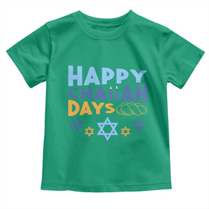 Happy Challah Days Toddler T Shirt Hanukkah Holiday Gift TS12 Irish Green Print Your Wear