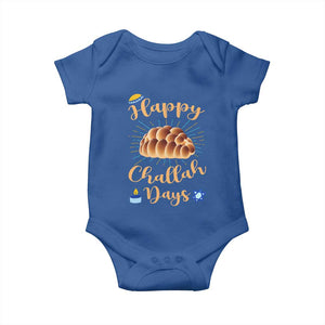 Funny Hanukkah Happy Challah Days Baby Onesie Jewish Gift TS12 Royal Blue Print Your Wear