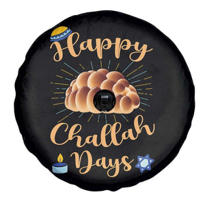 Funny Hanukkah Happy Challah Days Spare Tire Cover Jewish Gift - Print Your Wear