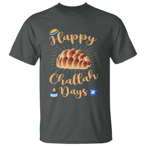 Funny Hanukkah Happy Challah Days T Shirt Jewish Gift TS12 Dark Heather Print Your Wear