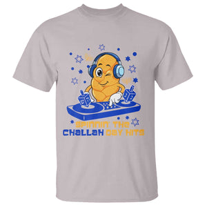 Hanukkah DJ Challah And Dreidel T Shirt Funny Jewish Gift TS12 Ice Gray Print Your Wear