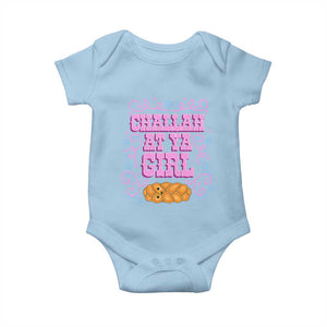 Funny Jewish Holiday Baby Onesie Challah At Ya Girl Gift TS12 Light Blue Print Your Wear