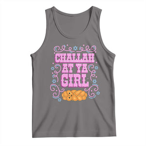 Funny Jewish Holiday Tank Top Challah At Ya Girl Gift TS12 Deep Heather Print Your Wear