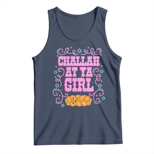 Funny Jewish Holiday Tank Top Challah At Ya Girl Gift TS12 Navy Print Your Wear