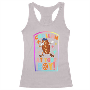 Hanukkah Challah At Ya Boy Racerback Tank Top Funny Holiday Gift TS12 Ice Gray Print Your Wear
