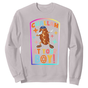 Hanukkah Challah At Ya Boy Sweatshirt Funny Holiday Gift TS12 Ice Gray Print Your Wear