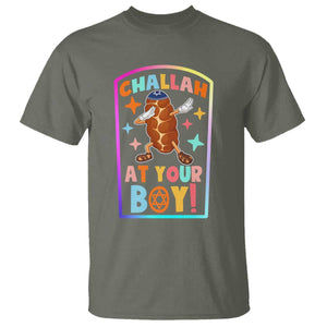 Hanukkah Challah At Ya Boy T Shirt Funny Holiday Gift TS12 Military Green Print Your Wear