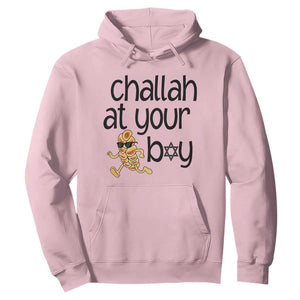 Festival Of Lights Gift Hoodie Hanukkah Challah At Ya Boy TS12 Light Pink Print Your Wear