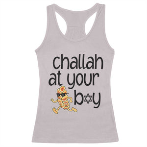 Festival Of Lights Gift Racerback Tank Top Hanukkah Challah At Ya Boy TS12 Ice Gray Print Your Wear