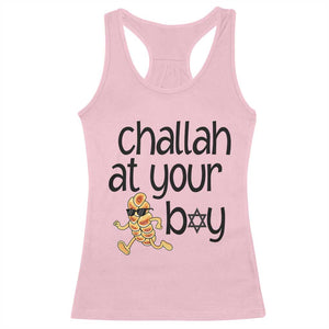 Festival Of Lights Gift Racerback Tank Top Hanukkah Challah At Ya Boy TS12 Light Pink Print Your Wear