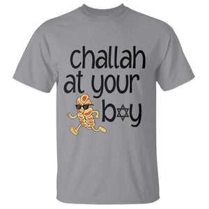 Festival Of Lights Gift T Shirt Hanukkah Challah At Ya Boy TS12 Sport Gray Print Your Wear