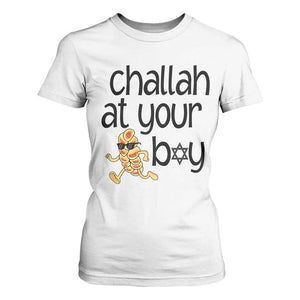Festival Of Lights Gift T Shirt For Women Hanukkah Challah At Ya Boy TS12 White Print Your Wear