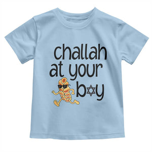 Festival Of Lights Gift Toddler T Shirt Hanukkah Challah At Ya Boy TS12 Light Blue Print Your Wear