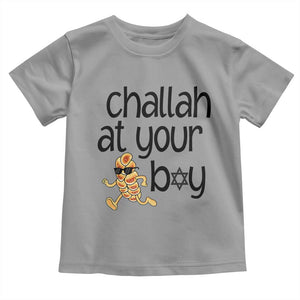 Festival Of Lights Gift Toddler T Shirt Hanukkah Challah At Ya Boy TS12 Sport Gray Print Your Wear