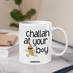 Festival Of Lights Gift Coffee Mug Hanukkah Challah At Ya Boy TS12 Print Your Wear