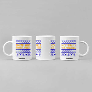 Funny Ugly Hanukkah Coffee Mug Deck The Halls With Matzo Balls Jewish Gift TS12 Print Your Wear