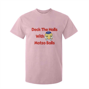 Deck The Halls With Matzo Balls T Shirt For Kid Religious Jewish Holiday Gift TS12 Light Pink Print Your Wear