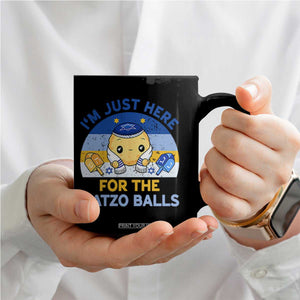 Im Just Here For The Matzo Balls Coffee Mug Funny Jewish Holiday Gift TS12 Print Your Wear