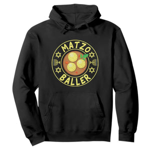 Funny Hanukkah Food Lover Gift Hoodie Matzo Baller TS12 Black Print Your Wear