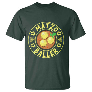 Funny Hanukkah Food Lover Gift T Shirt Matzo Baller TS12 Dark Forest Green Print Your Wear