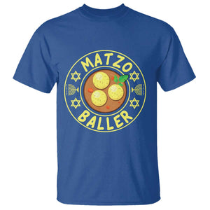 Funny Hanukkah Food Lover Gift T Shirt Matzo Baller TS12 Royal Blue Print Your Wear