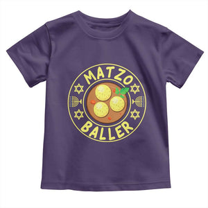Funny Hanukkah Food Lover Gift Toddler T Shirt Matzo Baller TS12 Purple Print Your Wear