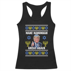 Make Hanukkah Great Again Racerback Tank Top Funny Ugly Jewish Holiday Gift TS12 Black Print Your Wear