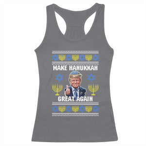 Make Hanukkah Great Again Racerback Tank Top Funny Ugly Jewish Holiday Gift TS12 Charcoal Print Your Wear