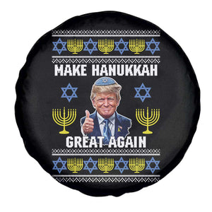 Make Hanukkah Great Again Spare Tire Cover Funny Ugly Jewish Holiday Gift - Print Your Wear