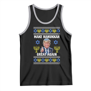 Make Hanukkah Great Again Tank Top Funny Ugly Jewish Holiday Gift TS12 Black Athletic Heather Print Your Wear
