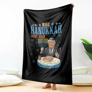 Funny Jewish Holiday Throw Blanket Make Hanukkah Great Again Ugly Gift TS12 Print Your Wear