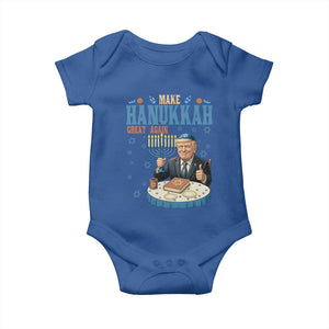 Funny Jewish Holiday Baby Onesie Make Hanukkah Great Again Ugly Gift TS12 Royal Blue Print Your Wear