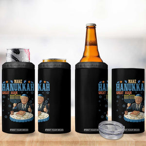 Funny Jewish Holiday 4 in 1 Can Cooler Tumbler Make Hanukkah Great Again Ugly Gift TS12 Print Your Wear