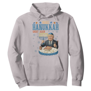 Funny Jewish Holiday Hoodie Make Hanukkah Great Again Ugly Gift TS12 Ice Gray Print Your Wear