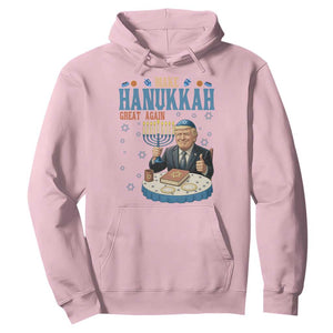 Funny Jewish Holiday Hoodie Make Hanukkah Great Again Ugly Gift TS12 Light Pink Print Your Wear