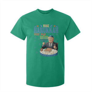 Funny Jewish Holiday T Shirt For Kid Make Hanukkah Great Again Ugly Gift TS12 Irish Green Print Your Wear