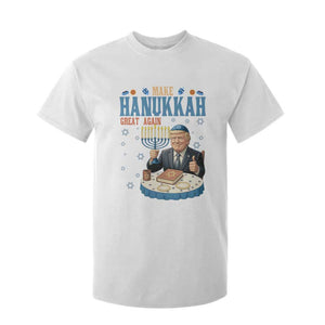 Funny Jewish Holiday T Shirt For Kid Make Hanukkah Great Again Ugly Gift TS12 White Print Your Wear