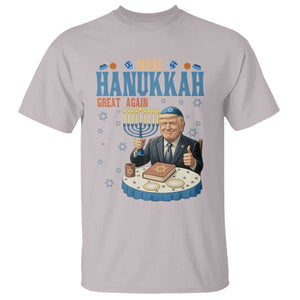 Funny Jewish Holiday T Shirt Make Hanukkah Great Again Ugly Gift TS12 Ice Gray Print Your Wear