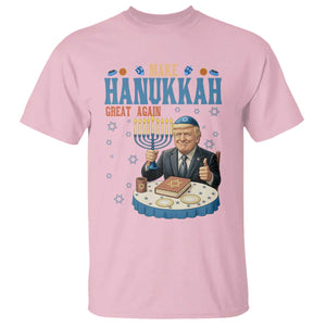 Funny Jewish Holiday T Shirt Make Hanukkah Great Again Ugly Gift TS12 Light Pink Print Your Wear